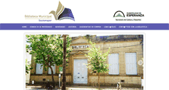 Desktop Screenshot of bibliotecaesperanza.gov.ar